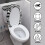 Zebra Polyester Toilet Seat Cover Replacement 17"x21" 4