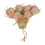 Bird Foraging Cup Toy 38cm Palm, Paper Cups Bright 13