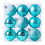 Shatterproof Christmas Ornaments Blue 9 pcs 7.1 in 2