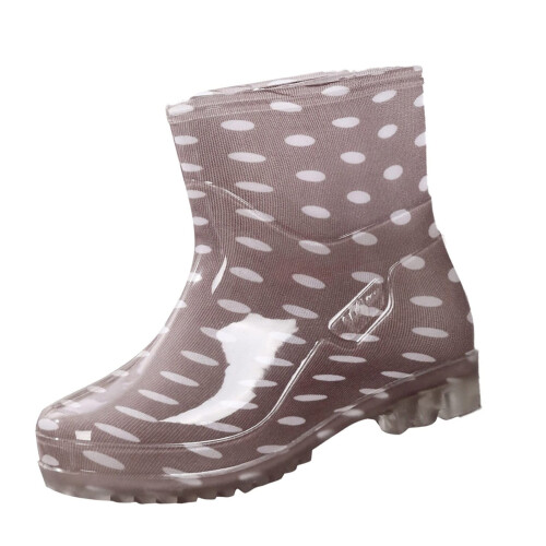 Willtoo Water Shoes Στρογγυλά Αδιάβροχα Μπότες με Χαμηλό Τακούνι και Μέση Δάχτυλη, Γκρι 1