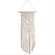 Handmade Woven Tapestry with Tassels