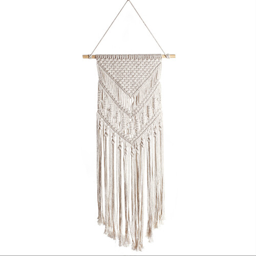Handmade Woven Tapestry with Tassels
