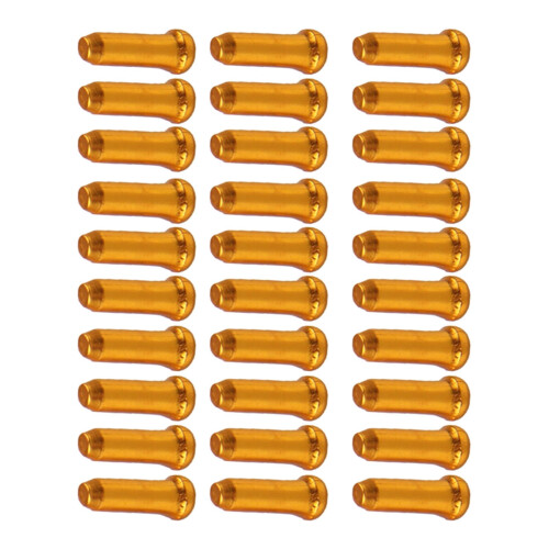 Bike Cable End Caps Gold 30 Pieces 1