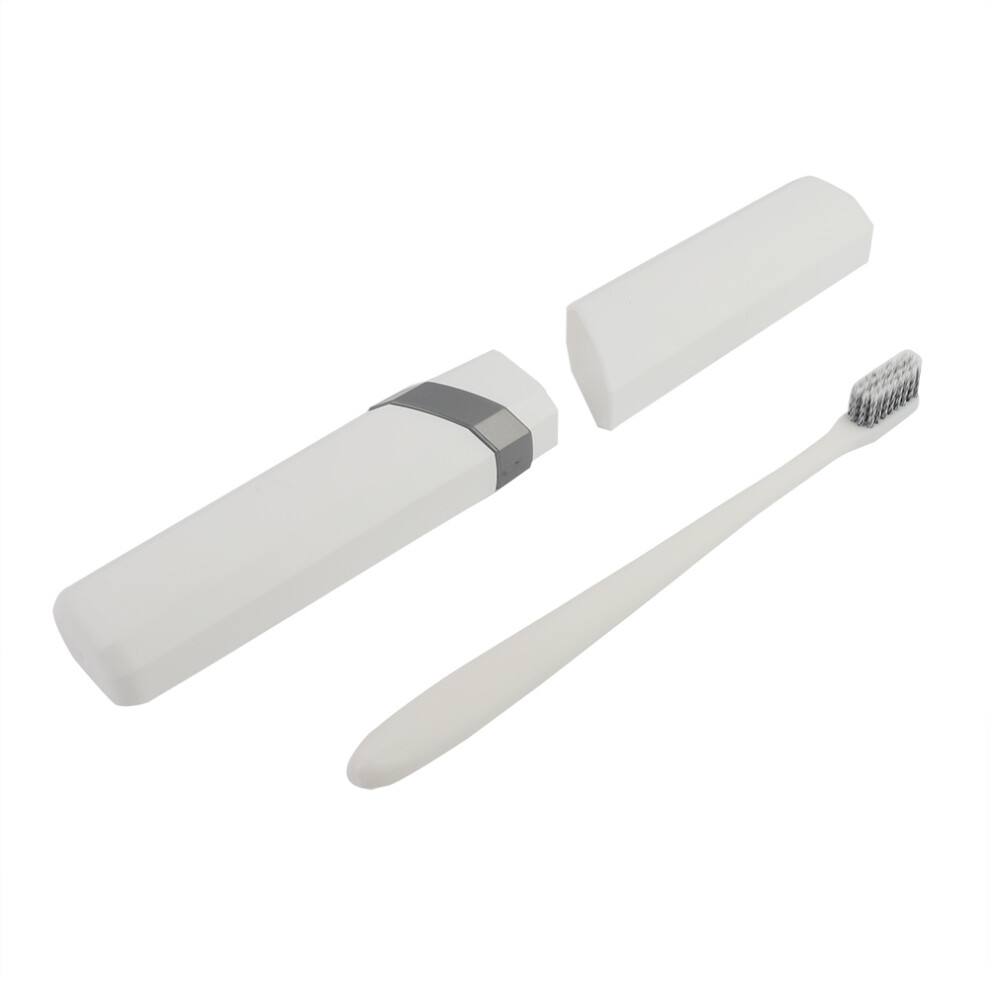 Toothbrush Case for Travel, Eco Friendly White Container with Silky Smooth Texture, Perfect for Business Trips and School