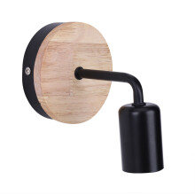Rustieke wandlamp met E26 fitting, duurzame metalen lamp voor verlichting in clubs, cafés en winkels.