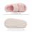 Γυναικείες παντόφλες Memory Foam Fuzzy, ανοιχτά δάχτυλα από τεχνητή γούνα με δύο λάστιχα 3
