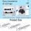 Smart Chain-Linked Train Toy Rechargeable with Lights and 4