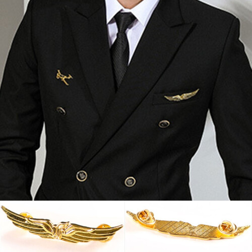 Insignă metalică de pilot pentru uniforme și costume 1