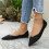 Willtoo Women's Solid Color Pointed Toe Flat Shoes 2