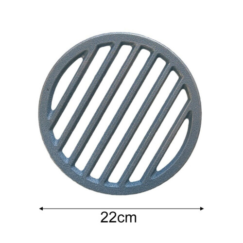 Round Cast Iron Fire Grate For Fireplace Replacement, Heavy Duty Airflow High Temperature Resistant Fireplace Grate Replacement 1