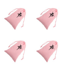 4Pièces Organisateur Toile Rose Sac Chaussures Pour Voyage