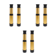 6Pièces Petits Télescopes Dorés À Double Pour