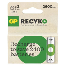 Patterit Gp - GP270AAHCER21-2TLB2 - Patterit R6/AA NI-MH 2 600mAh läpipainopakkaus 2 kpl.