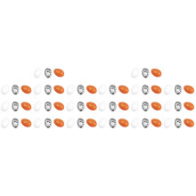 60Pièces Miniature Œufs Plastique Décoratifs DIY Micro Paysage Colorés
