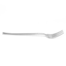 Commercial Grade Utensils Premium Stainless Steel Dinner Forks Dishwasher Safe Cutlery Unique Design Elegant Curve Art Deco Pattern Catering Events