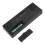Digital Alarm Clock with Temperature Display Black 12/24H USB/Battery powered 8