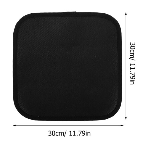 Pretyzoom Black Fireproof Fire Pit Mat for Patio Deck and Lawn Heat Insulation 1