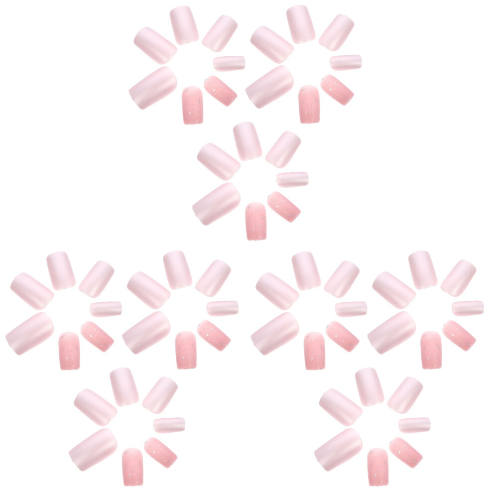 Inoomp 72Pcs Assorted Color Press On Nails Medium Abs Glue On Nails For Women