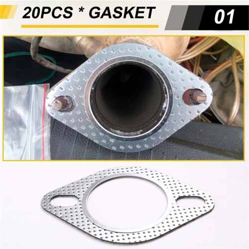 100 Peças Junta de Flange Alta Temperatura com 2 Parafusos de 2,5 Polegadas Diâmetro Interno 120-06310-0002 de 2,5 Polegadas Compatível com para 1