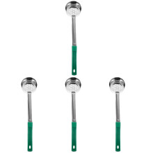 4Pcs Stainless Steel Portion Ladles with Hole Design for Pizza Sauce