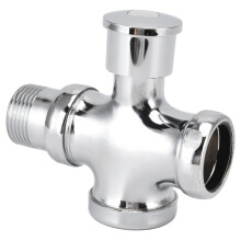 Urinalspülventil mit Druckknopf, manuelles Spülventil, verzögerte Spülung, WC-Ventil DN20DN25, Zinklegierung, zuverlässige Leistung, robust und