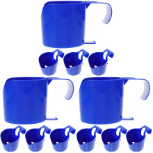 12Pcs Blue Plastic Above Ground Pool Drink Holders Multi-Use Cup Rack