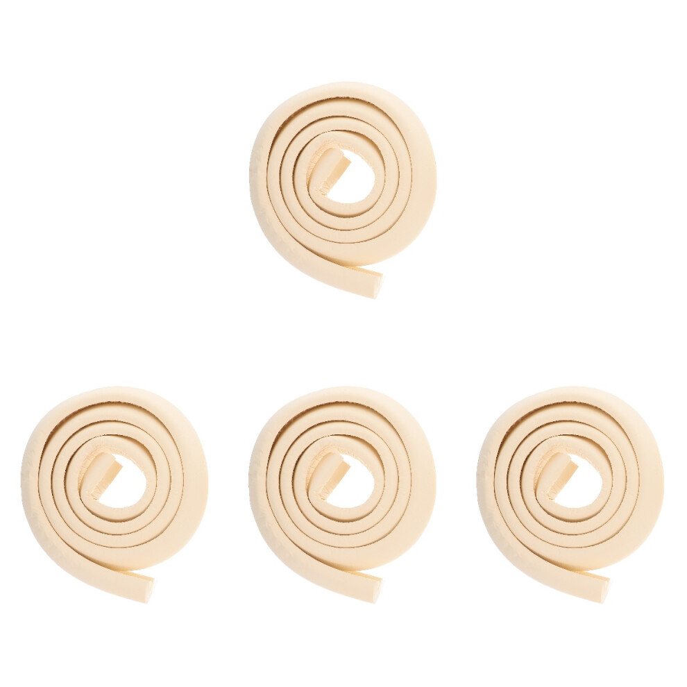 4Pcs Nbr Desk And Table Edge Protectors Child Safety Guard Beige Inoomp