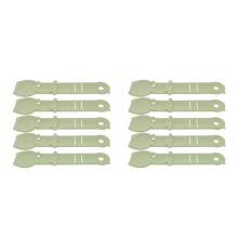 10Pcs Cat Treat Spoon Squeezer Light Green Plastic for Precise Feeding