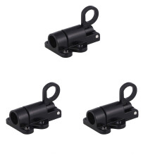 3Pcs Black Gate Security Latch Aluminum Automatic Door Bolt