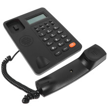 1Set Plastic Desktop Phone Reusable Office and Home Desk Telephone