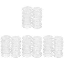 40Pcs Transparent Silicone Scissor Finger Rings for Home Hairdressing