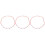 3Pcs Multi Plastic Bag Chain Strap with Beaded Lanyard for Purse Charm 1