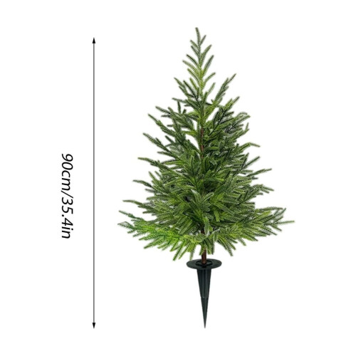 Artificial Cedar Topiary Bush 3FT Outdoor Decor 2