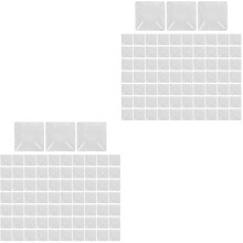200Pcs White Nail Color Charts Glass Nail Polish Display for Manicure