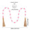 Valentine's Day Hemp Rope Tassel Pendant with Candy-Colored 6