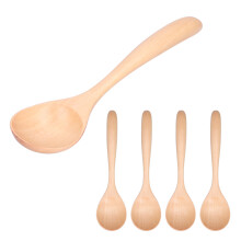Handcrafted Wood Soup Spoon Natural Wood Serving Ladle Japanese Wooden Bowls Fine Workmanship Dishwasher Safe Rustic Wooden Spoons Unique Design No