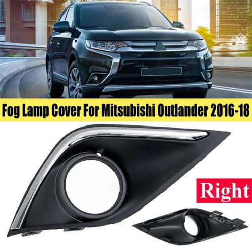 Right Front Fog Light Lamp Cover Bezel Frame for  Outlander 2016-2018 2
