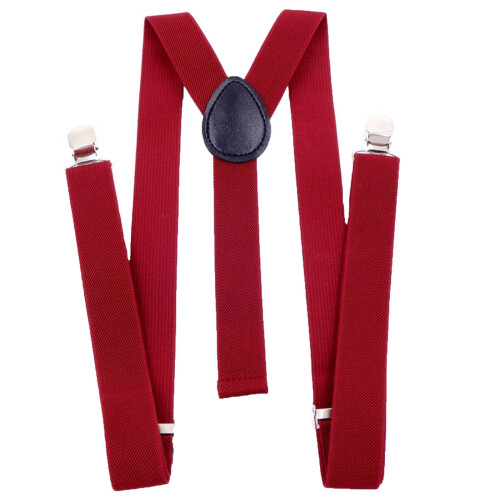 Cable clips Suspenders For Men Adjustable Elastic Y Back Suspender Strong Clips 1