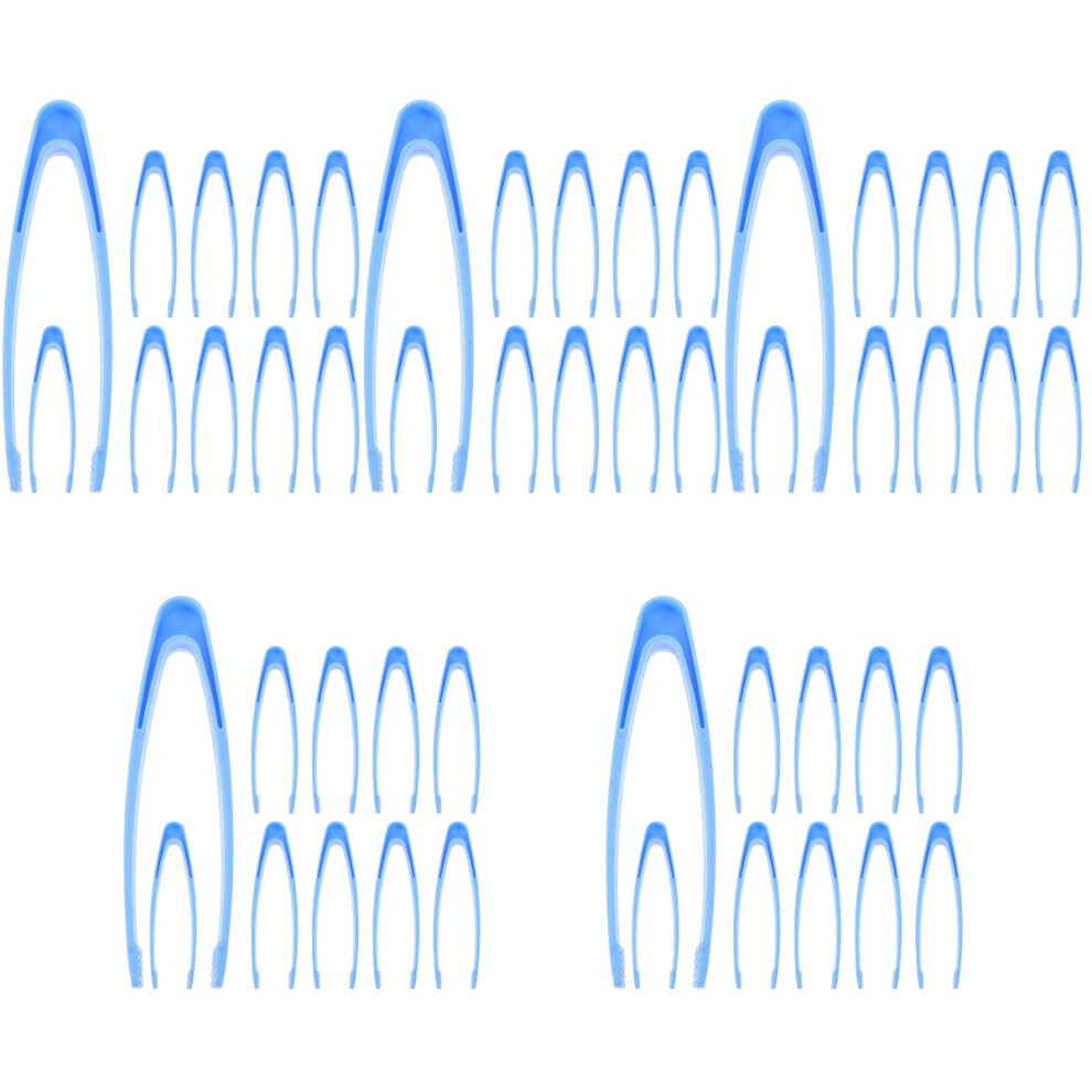 Photos - Other Toys 50Pcs Blue Plastic Tweezers for Children Fine Motor Skills Training