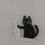 Black Cat Whiskers Holder Magnet Vase Acrylic 1 Pc 3