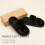 Dame hjemmesko i memory foam, sort, størrelse 6,5-8 5
