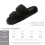 Dame hjemmesko i memory foam, sort, størrelse 6,5-8 6