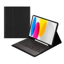 Touch Keyboard Case compatible with iPad 11th Gen (2025) & 10th Gen (2022), 11"/10.9", Pencil Holder, Magnetic Detach, Bluetooth