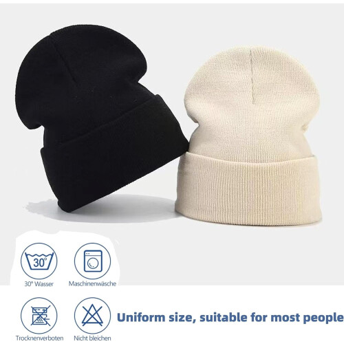 Σκουφάκι Belvado με σατέν επένδυση, Unisex απαλό πλεκτό με μανσέτες και μεταξωτή 2