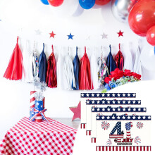 Independence Day Placemat for Home Kitchen Dining Table Decoration Festive Protective Mat for Family Gatherings