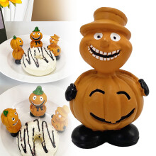 Halloweenske minifigúrky tekvíc, strašidelné živicové sošky a vtipné ozdoby na stolové dekorácie, rekvizity do strašidelného domu –