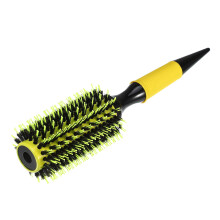 Round Hair Brush Hair Brushes for Women Nylon Bristle Pins Round Brush Yellow 10.04"x2.36"