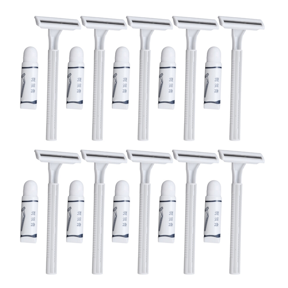 Disposable Twin Blade Razor Set For Personal And Commercial Use Stainless Steel Blades Individually Wrapped Hygiene Shavers Transparent Protective