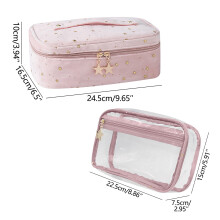 Velvet Portable Large Capacity Portable Wash Bag Classical European Small Perfume Travel Storage Bag