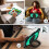 Capa resistente a impactos para Samsung Galaxy Tab A11, verde. 5